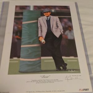 VINTAGE BEAR BRYANT  315 WINS THE BEAR BY GREG GAMBLE SIGNED BY GREG GAMBLE